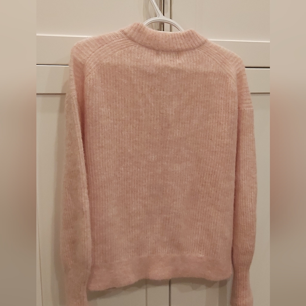 Everlane Pink Button-Up Ribbed Sweater - Picture 3 of 6